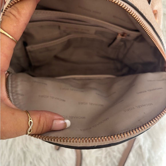 Michael Kors pink with rose gold accents Leather Backpack - Picture 3 of 9